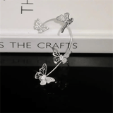 Clips d’oreilles Papillon 🦋 - Zircone Cubique 💎 x2
