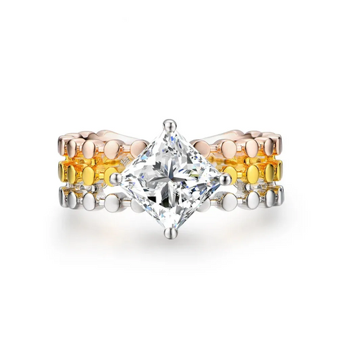 Imperial Gloria Ring in Stainless Steel - 1 Carat Moissanite Diamond 💎