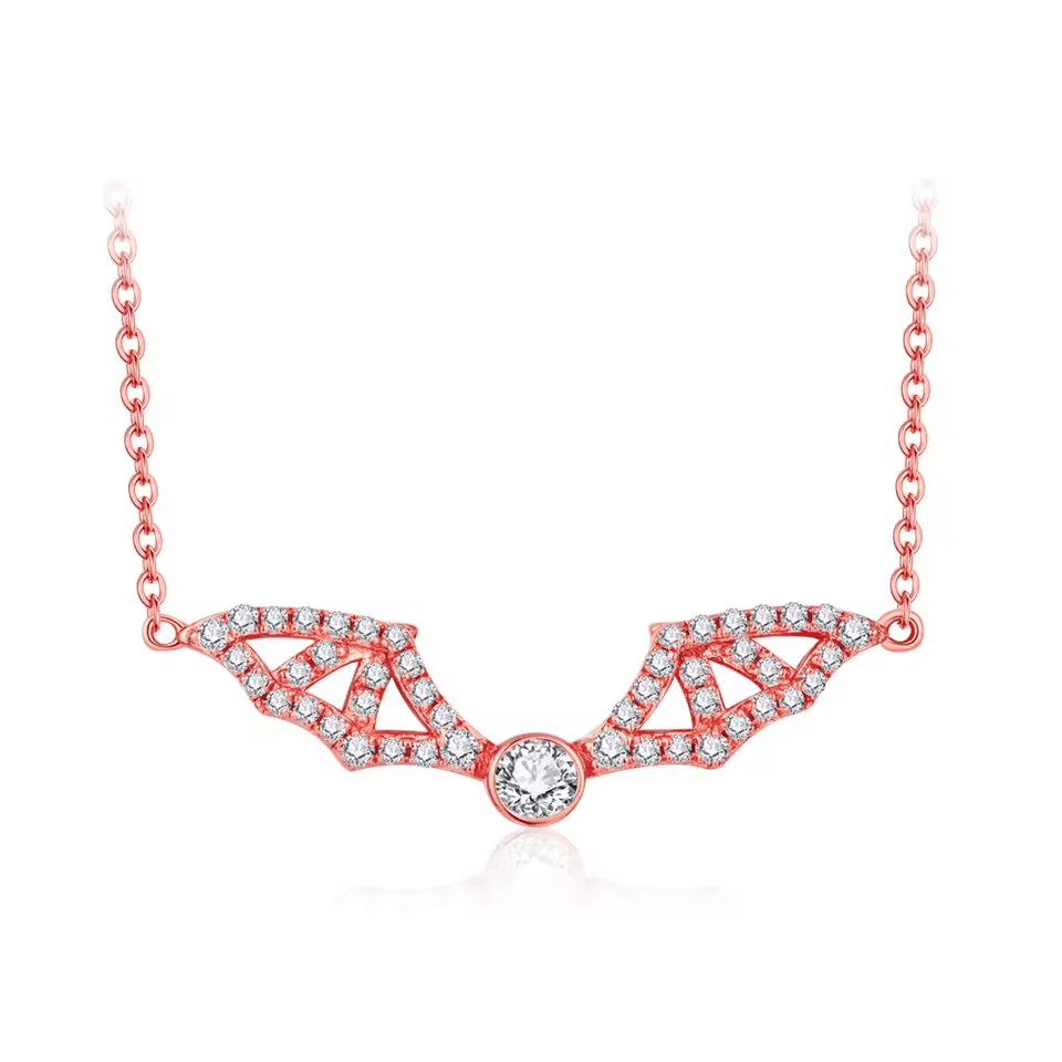 Collier Wyvern Dorée - Diamant Moissanite 💎