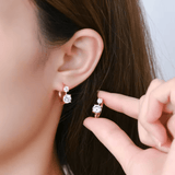 Boucles d'oreilles Gemme Jumelle - Diamant Moissanite 1 Carat 💎
