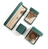 Écrin vintage en cuir satiné Vert - LORIELE™