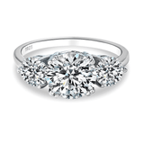 Bague 3 Pierres Serment de Thémis - Diamant Moissanite 1 Carat 💎