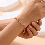 Bracelet Rosalie Amarante– Moissanite Colorées🌷