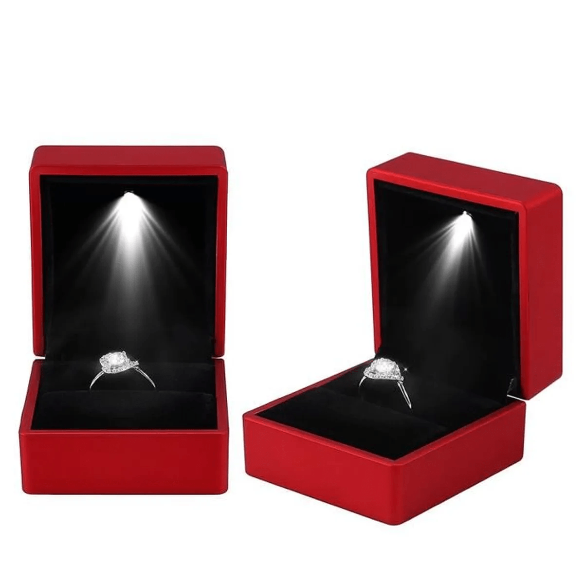 Écrin Bague <br /> Rouge Éclatant - Lumineux