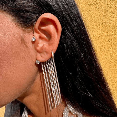 Clips d’oreilles a pompon ✨ - Zircone Cubique 💎 x2