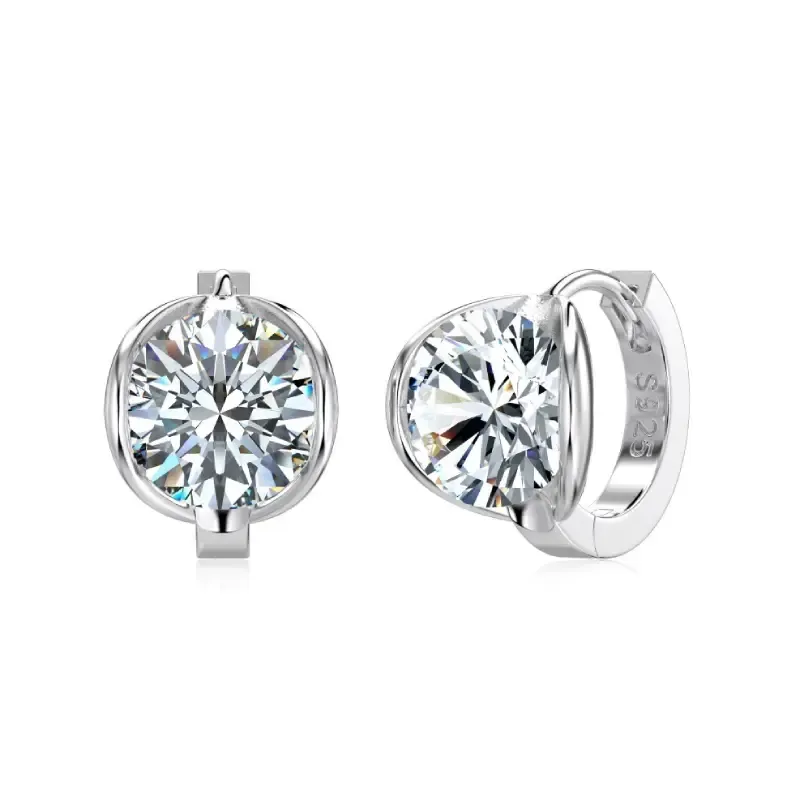 Boucles d’oreilles Curved Cléophée - Diamant Moissanite💎