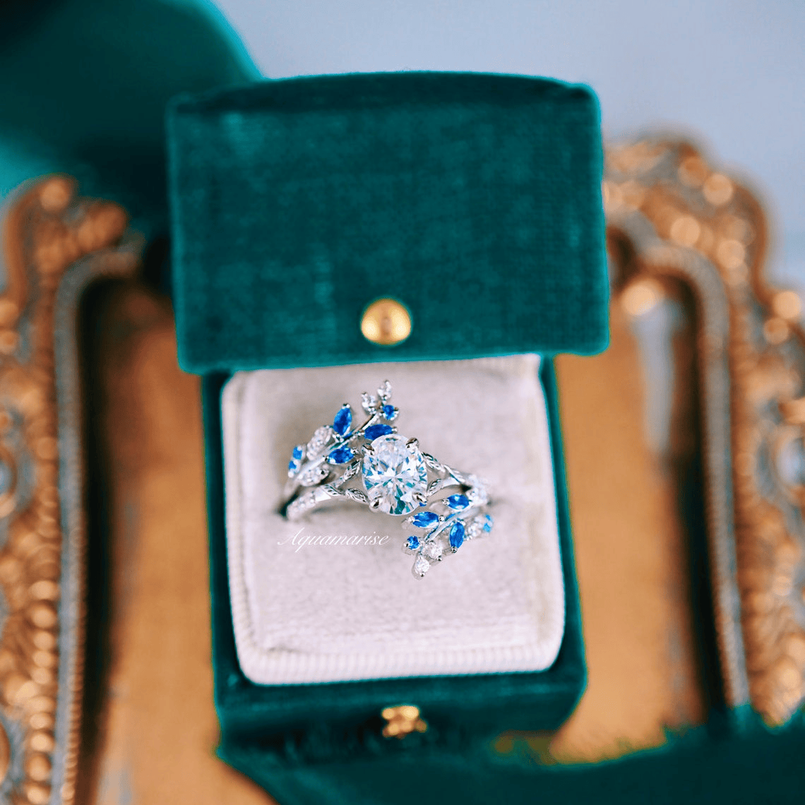 Bague Nymphes Aphrodite Silver - Moissanite 1 carat 💎🌿