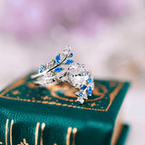 Bague Nymphes Aphrodite Silver - Moissanite 1 carat 💎🌿