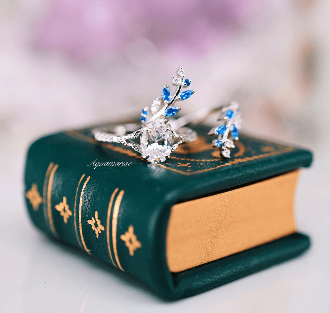 Bague Nymphes Aphrodite Silver - Moissanite 1 carat 💎🌿