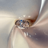 Bague Souverain de Cristal - Diamant Moissanite💎