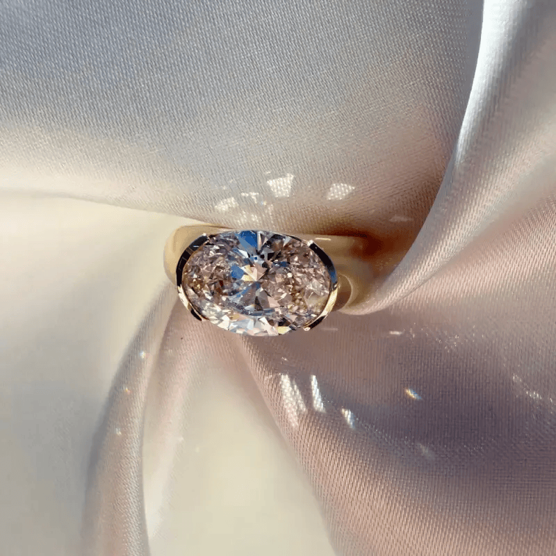 Bague Souverain de Cristal - Diamant Moissanite💎