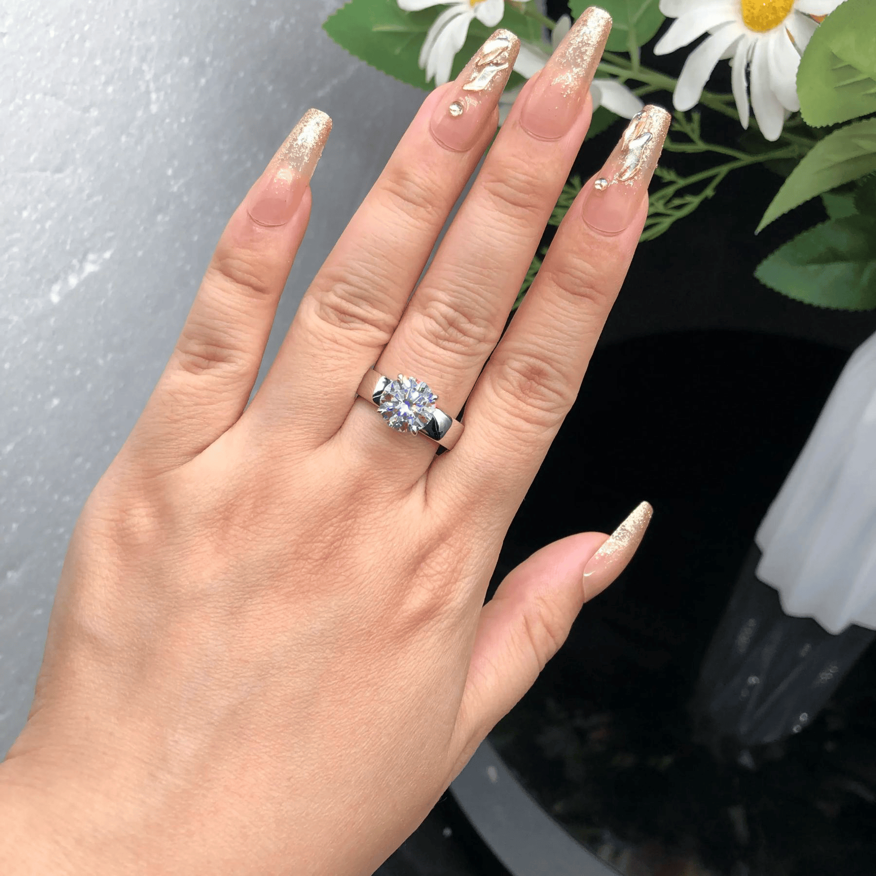 Bague Isolde Opaline - Diamant Moissanite💎