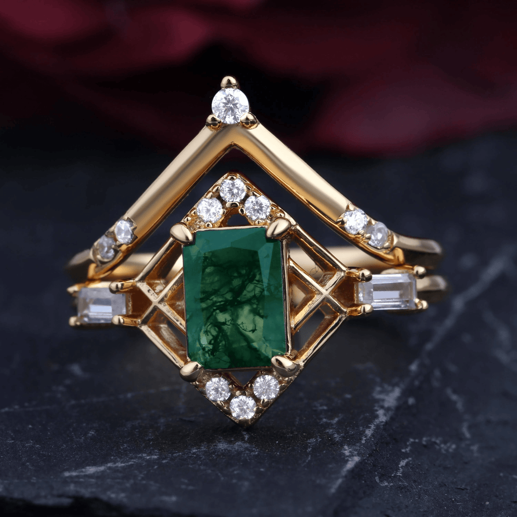 Bague Reliquaire d’Éloïse Plaqué Or 18ct - Malachite naturelle ❇️