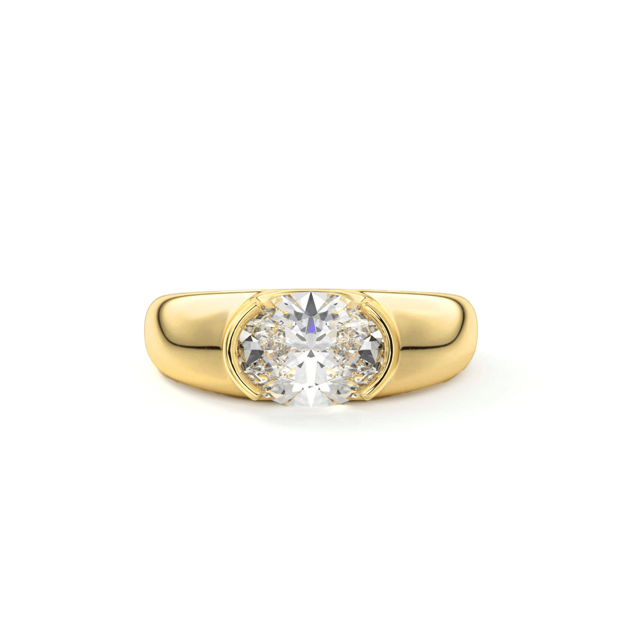 Bague Souverain de Cristal - Diamant Moissanite💎