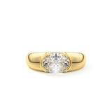 Bague Souverain de Cristal - Diamant Moissanite💎