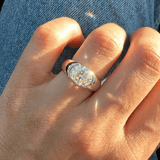 Bague Souverain de Cristal - Diamant Moissanite💎