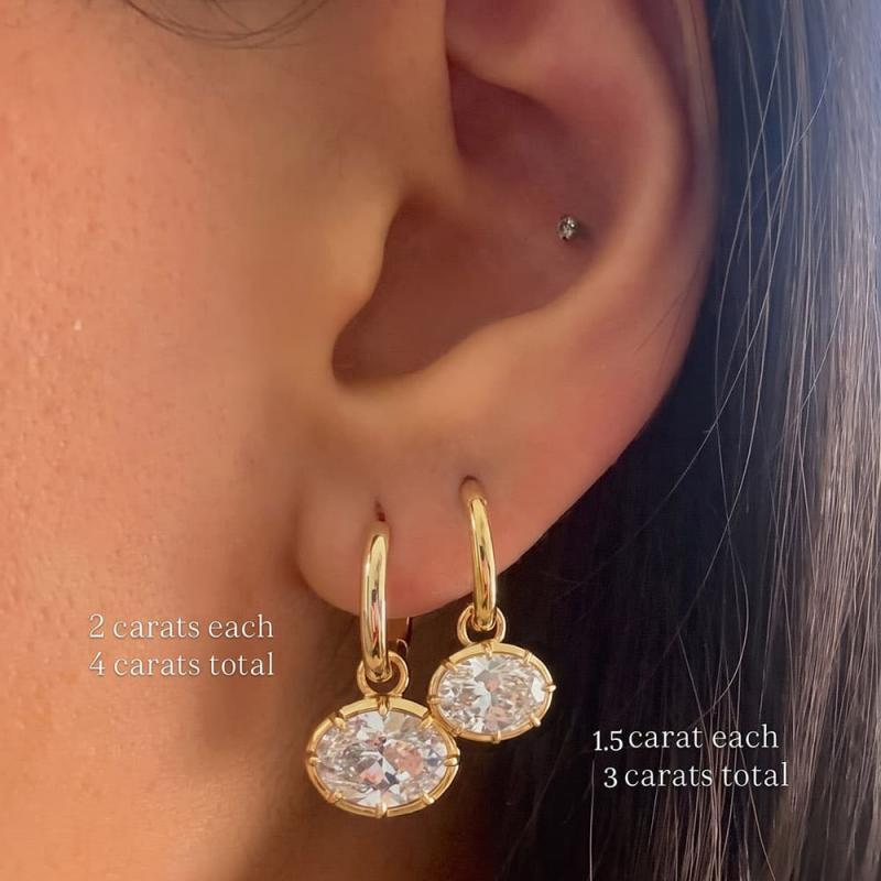Boucles d'oreilles Diane Minerva - Diamant Moissanite💎