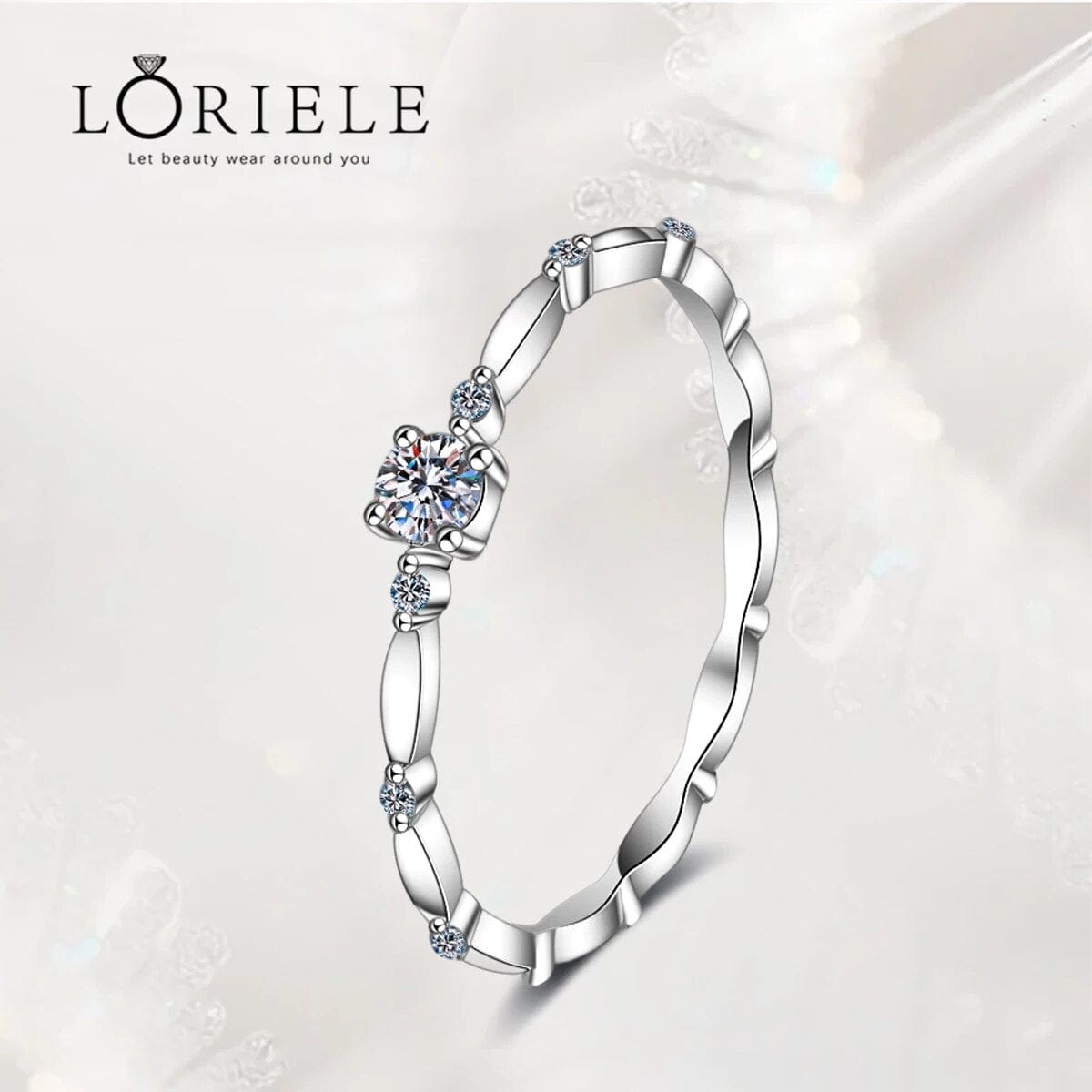 Bague Solitaire Constellations en Argent Sterling 925 - Oxyde De Zirconium 💎