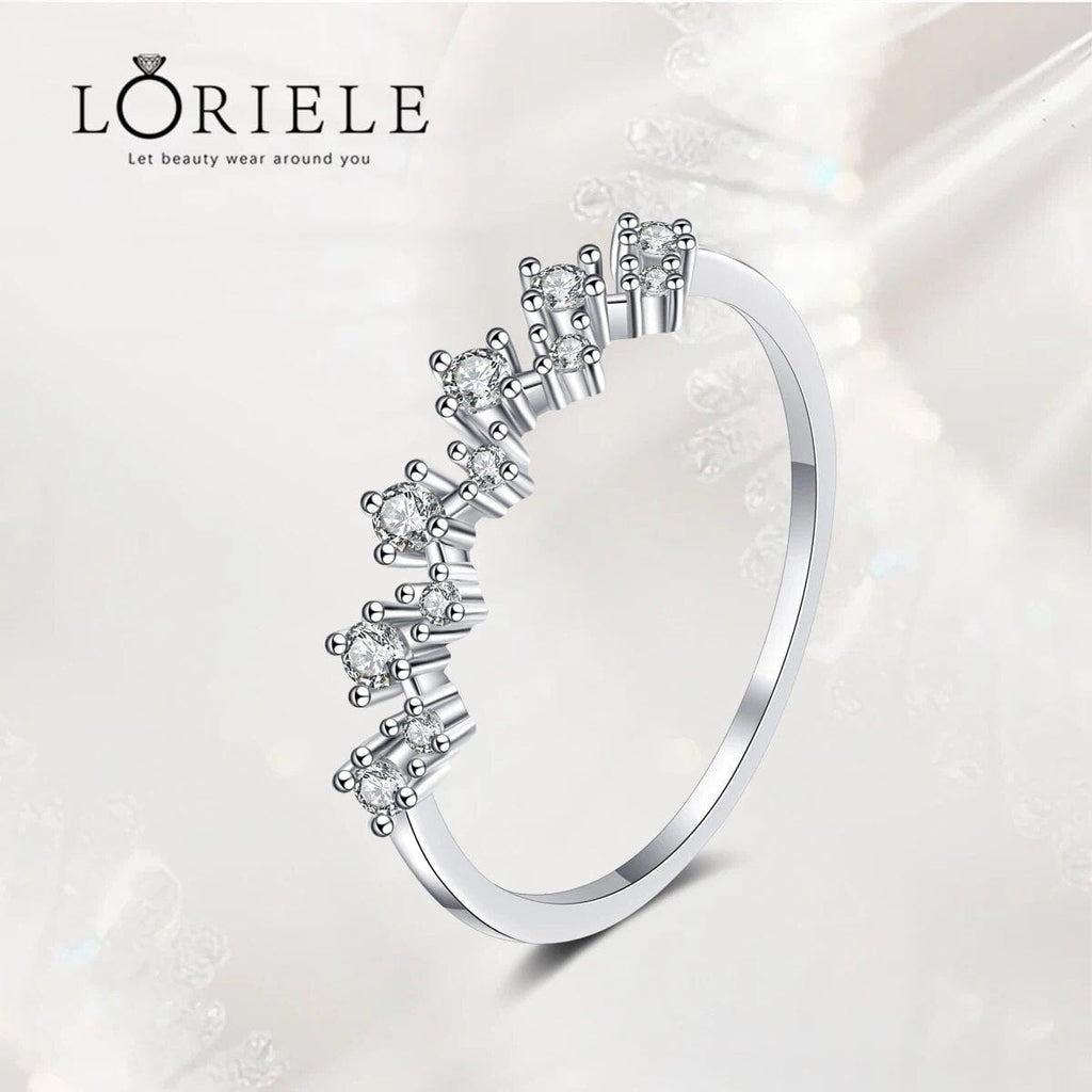 Bague Nymphe Argentée en Argent Sterling 925 Oxyde De Zirconium 💎