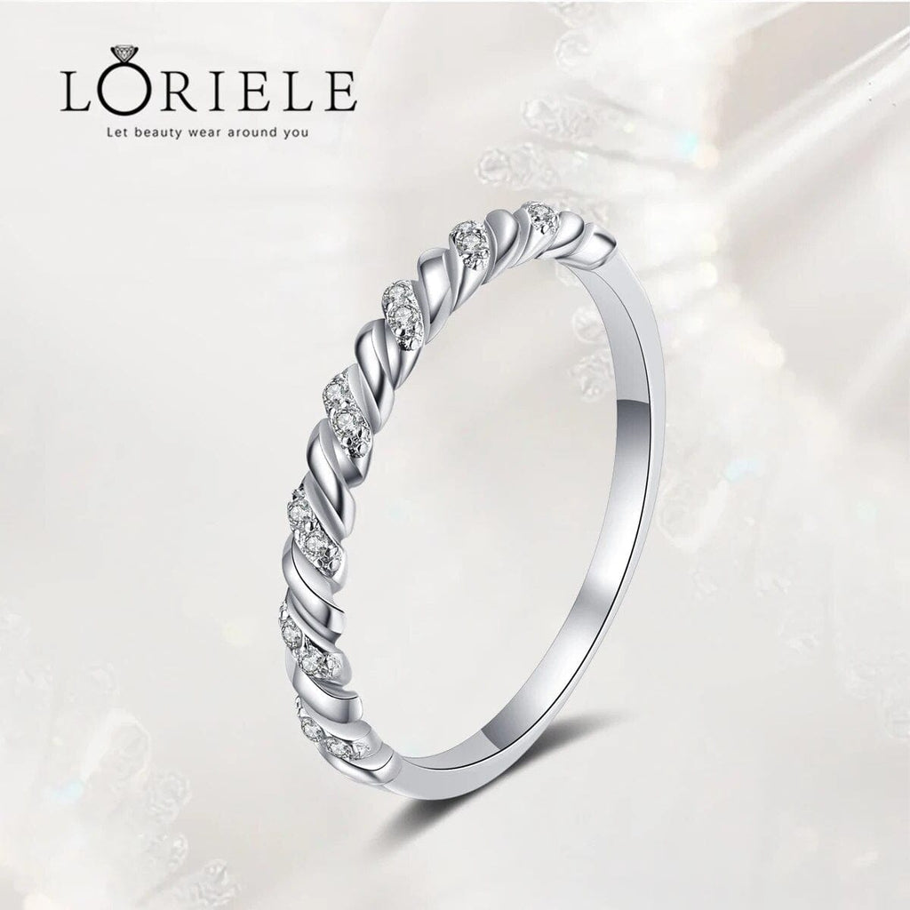 Bague Seraphina Twist en Argent Sterling 925 Oxyde De Zirconium