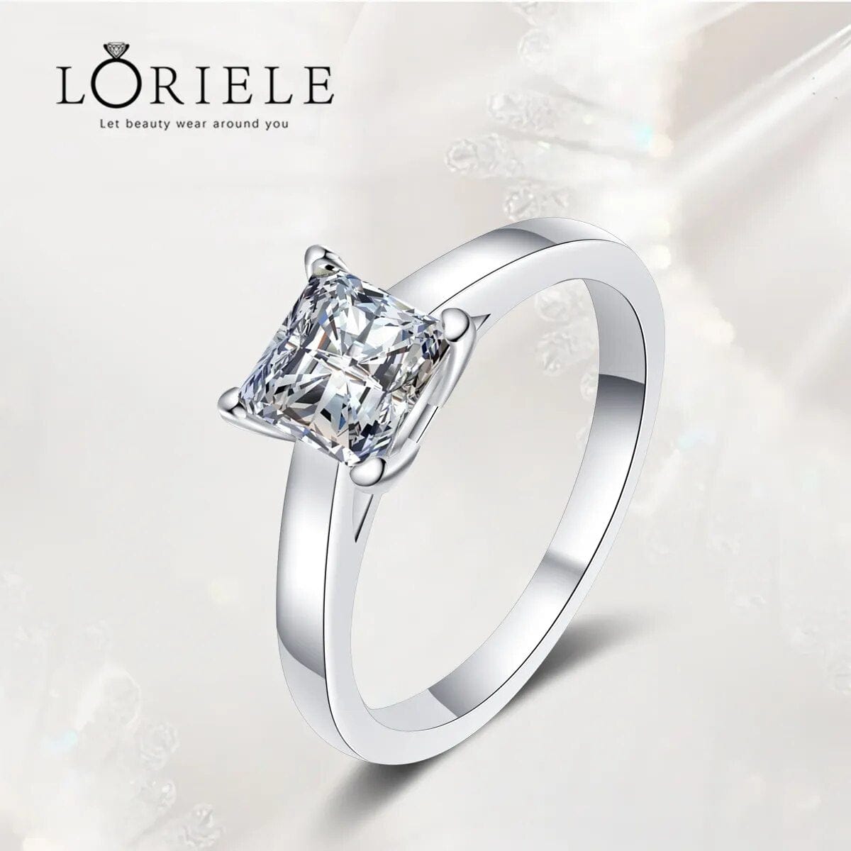 Bague Solitaire Aurore En Argent Sterling 925 - Oxyde De Zirconium 💎