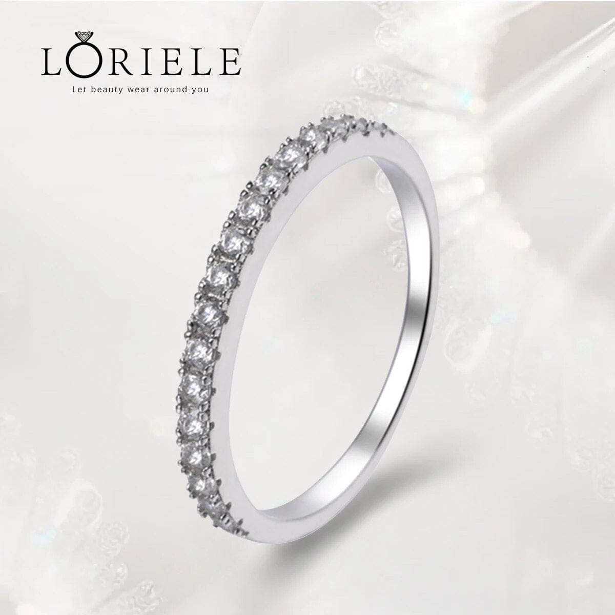 Bague d'éternité Ishtar en Argent Sterling 925 - Oxyde De Zirconium 💎