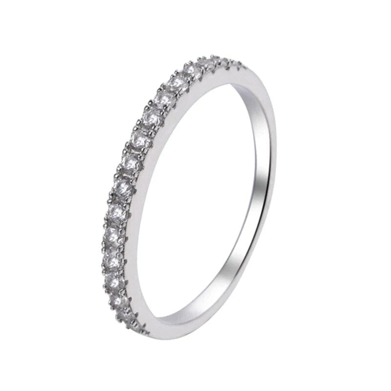 Bague d'éternité Ishtar en Argent Sterling 925 - Oxyde De Zirconium 💎