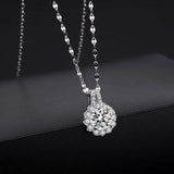 Collier Eclat Diancie en Argent Sterling 925 - Diamant Moissanite 1 Carat 💎
