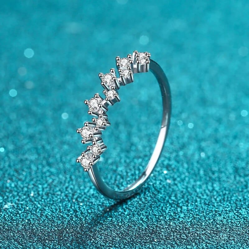 Bague Nymphe Argentée en Argent Sterling 925 Oxyde De Zirconium 💎
