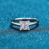 Bague Solitaire Aurore En Argent Sterling 925 - Oxyde De Zirconium 💎