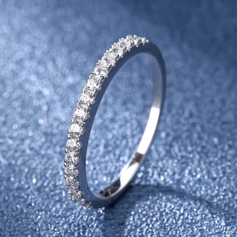 Bague d'éternité Ishtar en Argent Sterling 925 - Oxyde De Zirconium 💎