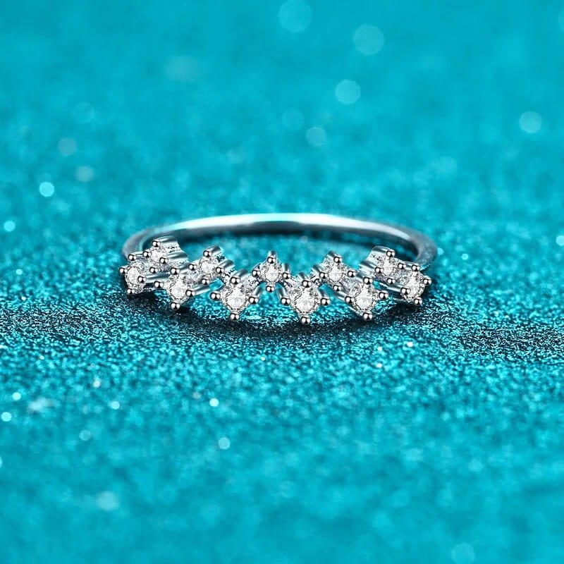 Bague Nymphe Argentée en Argent Sterling 925 Oxyde De Zirconium 💎