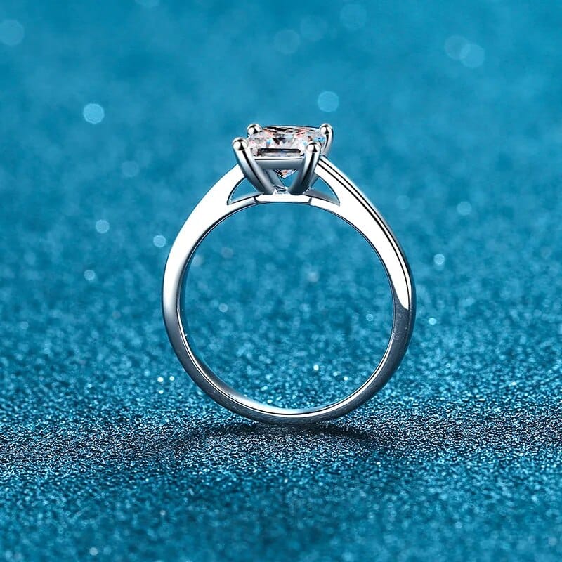 Bague Solitaire Aurore En Argent Sterling 925 - Oxyde De Zirconium 💎