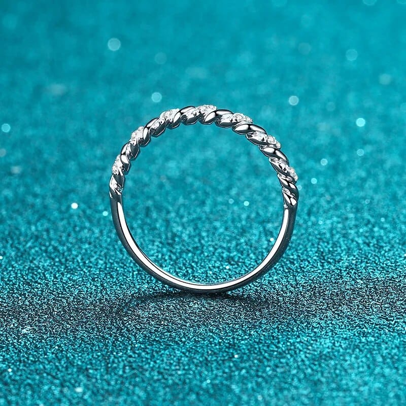 Bague Seraphina Twist en Argent Sterling 925 Oxyde De Zirconium