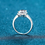 Bague Halo Belisama en Argent Sterling 925 - Diamant Moissanite 1 Carat 💎
