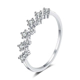 Bague Nymphe Argentée en Argent Sterling 925 Oxyde De Zirconium 💎