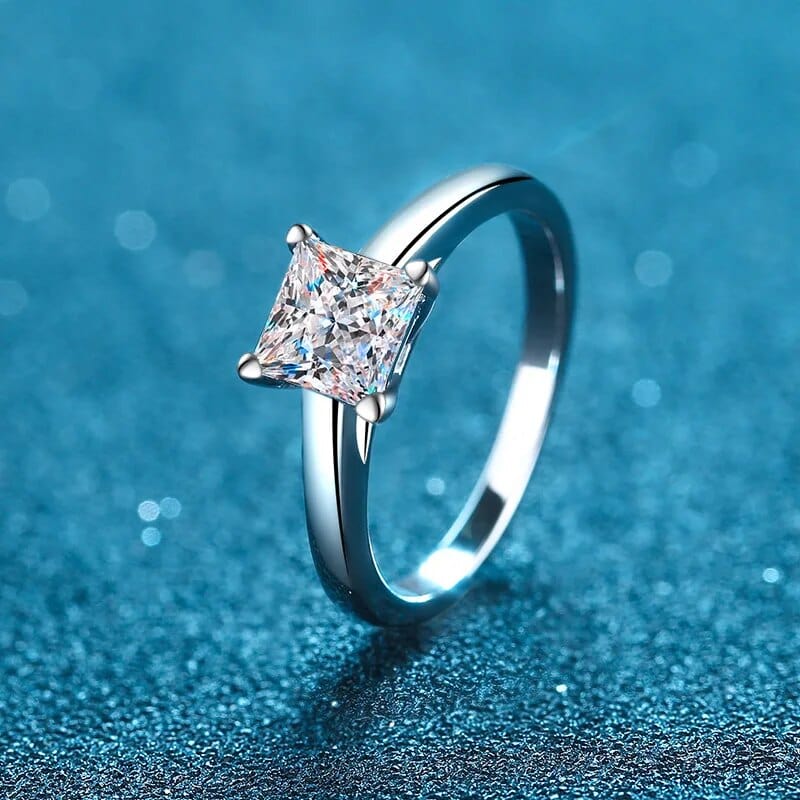 Bague Solitaire Aurore En Argent Sterling 925 - Oxyde De Zirconium 💎