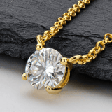 Collier Éclat Stellaire en Argent Sterling 925 - Diamant Moissanite 1 Carat 💎