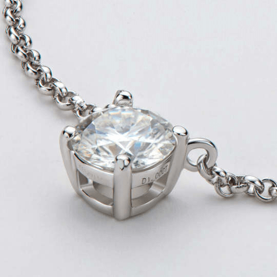 Collier Éclat Stellaire en Argent Sterling 925 - Diamant Moissanite 1 Carat 💎