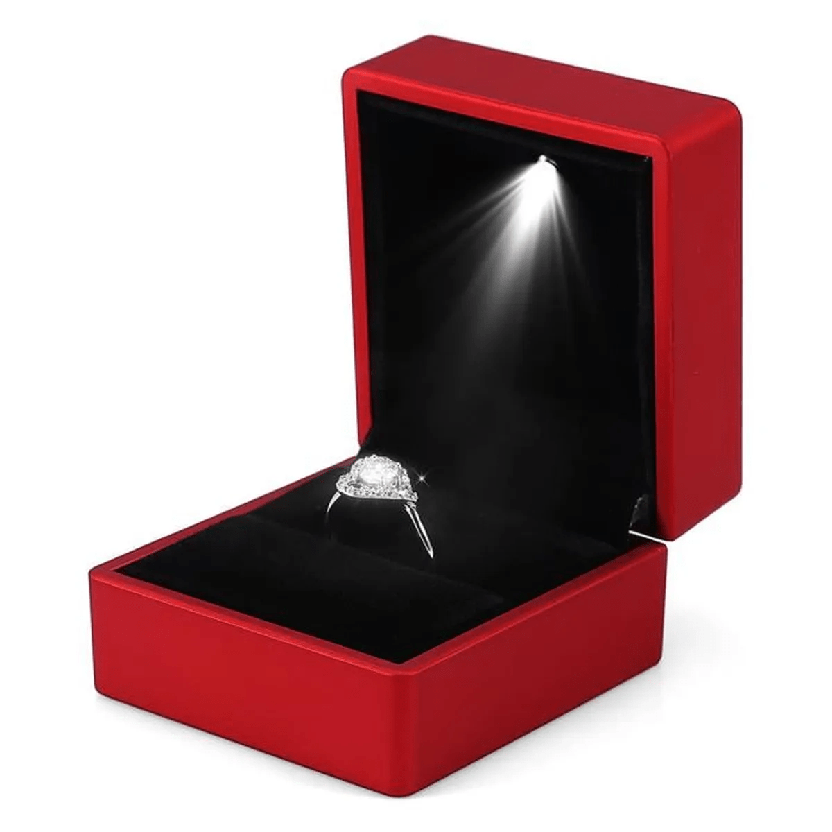 Écrin Bague <br /> Rouge Éclatant - Lumineux