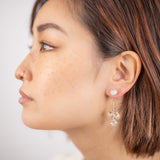 Boucles d'oreilles pétales rondes