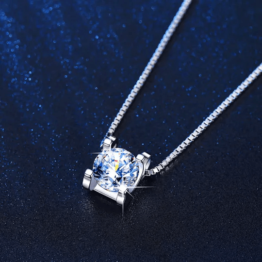 Pendentif Moissanite Diamant 💎 - Argent Sterling s925 Loriele™