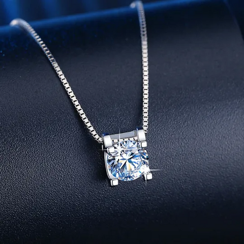 Moissanite diamanten hanger 💎 - Sterling zilver s925 JOLIEBIJOUX™
