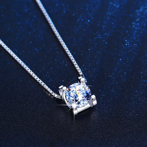 Moissanite Diamond Pendant 💎 - Sterling Silver s925 JOLIEBIJOUX™