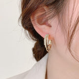 Boucles d'oreilles créoles à trois anneaux en Or 18 Carats✨