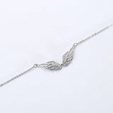 Collier ailes d'ange en zircon cubique
