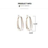 Boucles d'oreilles en maille tissée ✨ Plaqué Or 18 Carats