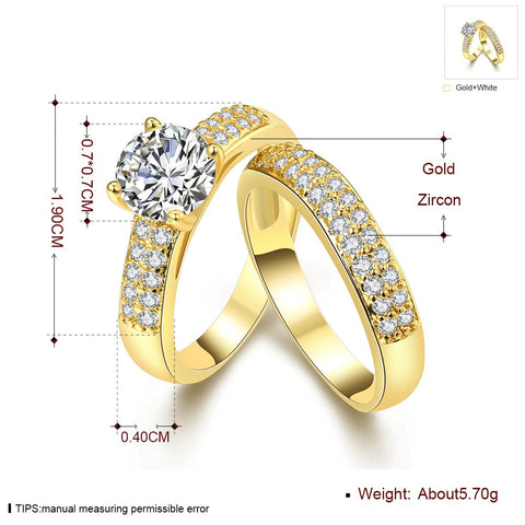 Bague Solitaire pavé Vénus Callista en Plaqué Or Jaune - Diamant Moissanite 1 Carat 💎