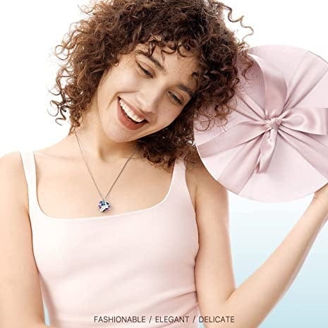 Collier cœur en cristal AZUR