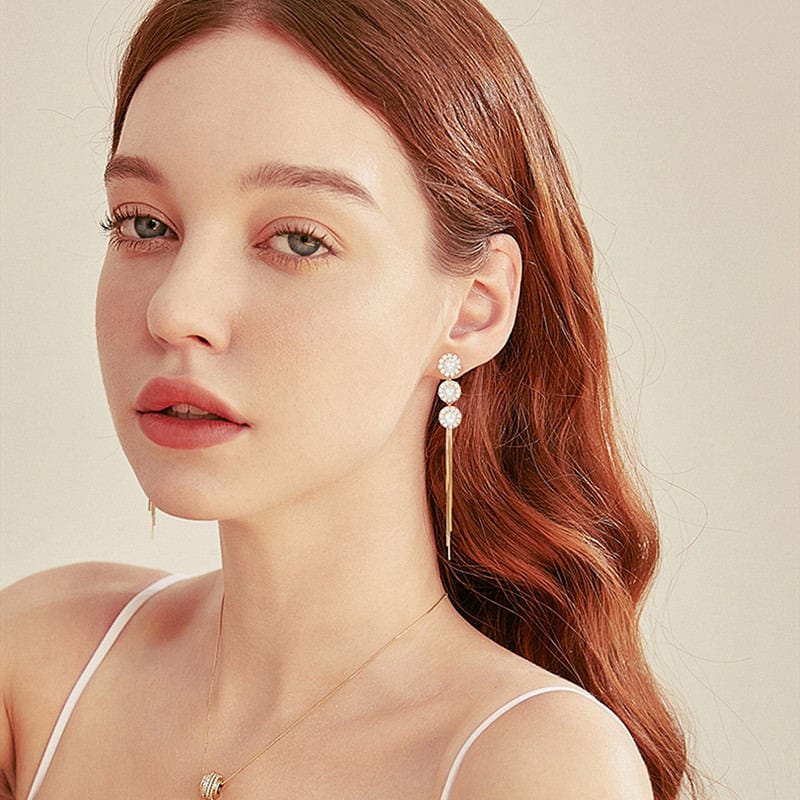 Boucles d'oreilles Perle à pompon 🫧